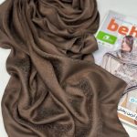 روسری پتینه ژاکارد دور دوخت