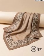 روسری گارزا ژاکارد دور دوخت